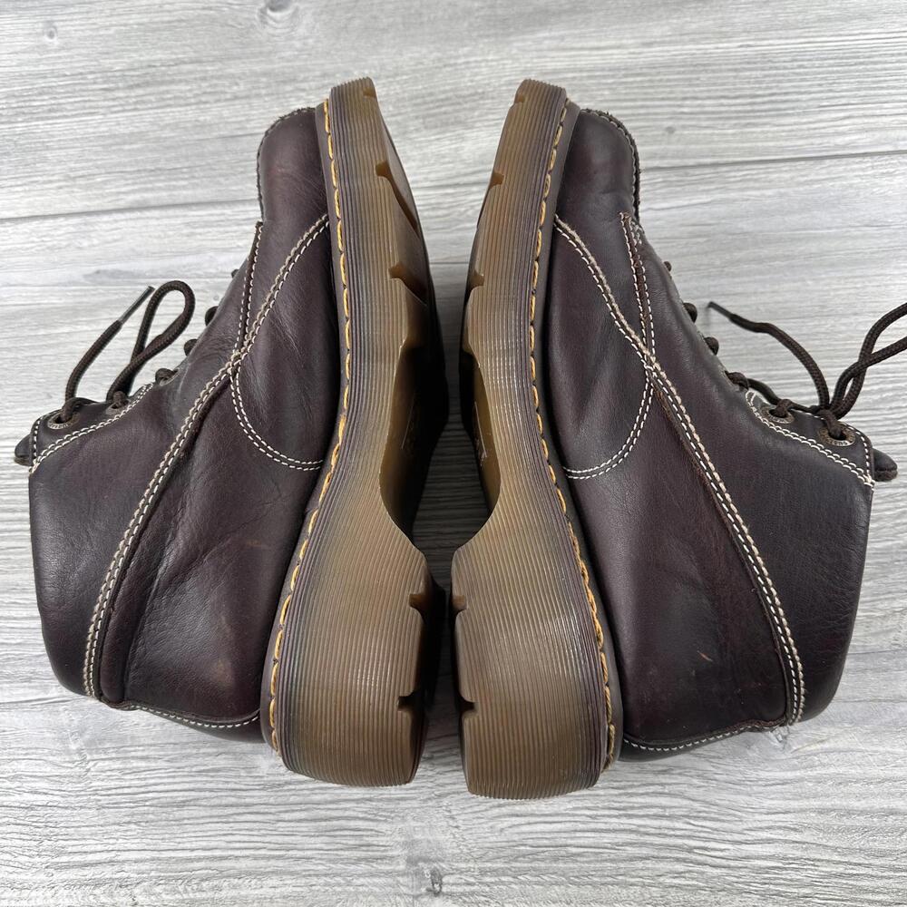 Dr Martens Daisy Boots Womens 8 Brown Chunky Platform Heels Flower Power 12281 - Picture 7 of 8